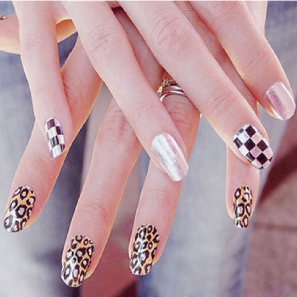 5pcs Nail Files Buffer Block Nail Dust Brush Sand Paper
