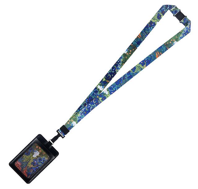 Pu Lather Id Holder Neck Lanyards Mobile Phone Str