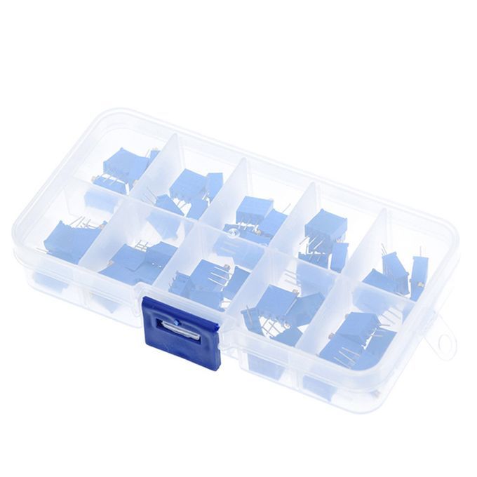 50Pcs 3296W Adjustable Multiturn Trimmer Potentiometer-