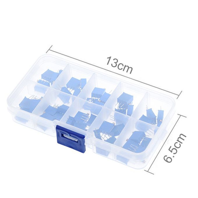 50Pcs 3296W Adjustable Multiturn Trimmer Potentiometer-