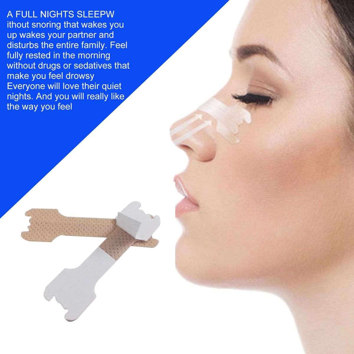 30PCS Nose Nasal Strips to Reduce Snoring Anti-snoring and Relieve Nose Congestion 30 Count Portable