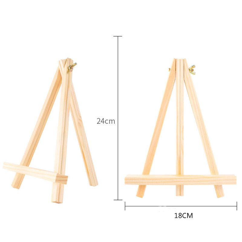 1Pc Wooden Easel Tripod Support Small Table Easel Art
