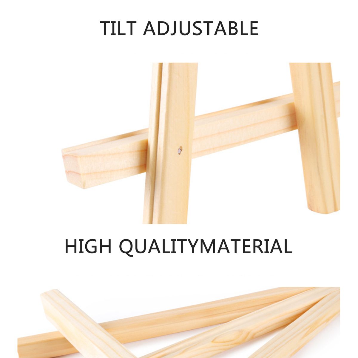 1Pc Wooden Easel Tripod Support Small Table Easel Art