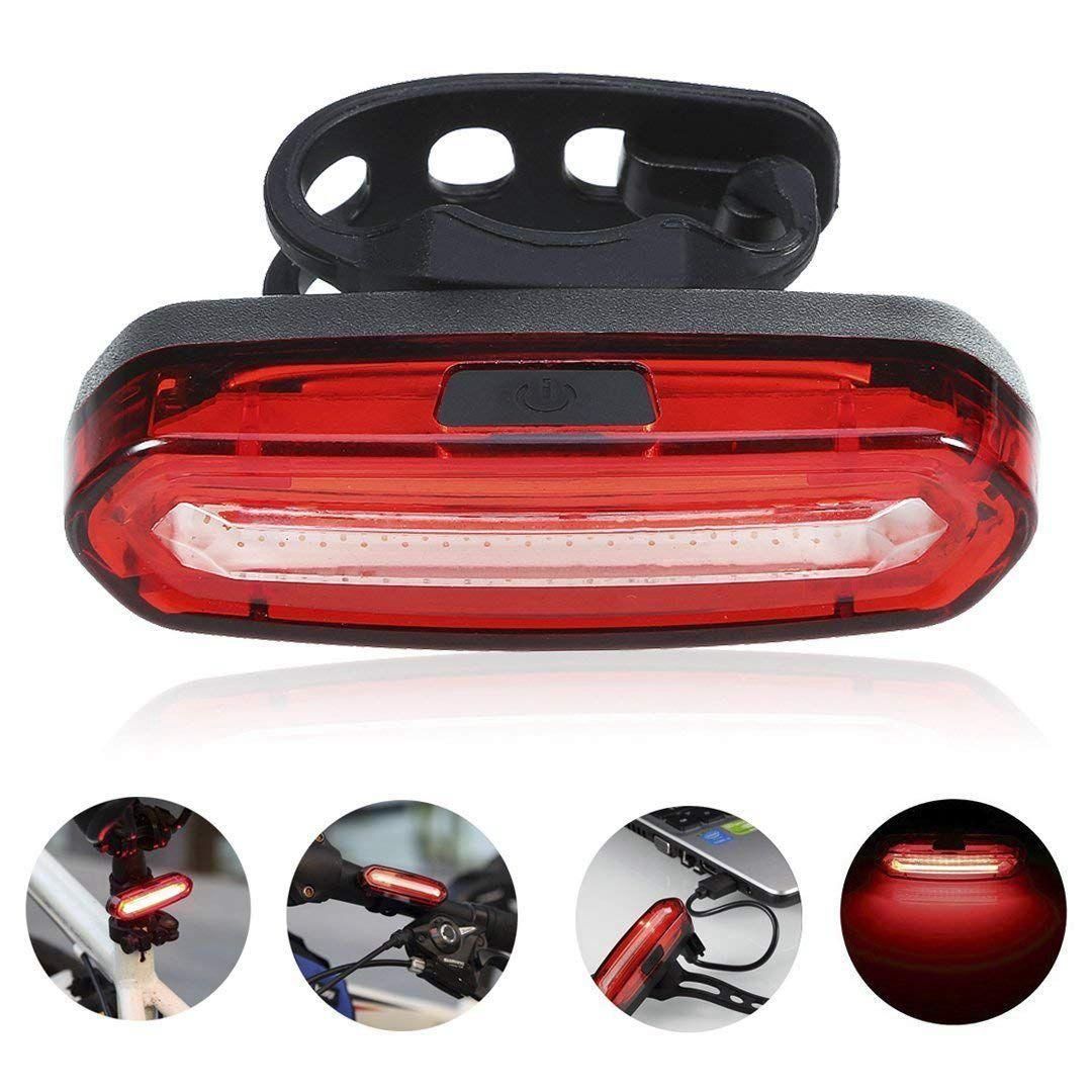 LED Bike Tail Light, USB Rechargeable Bicycle Rear Light, IP