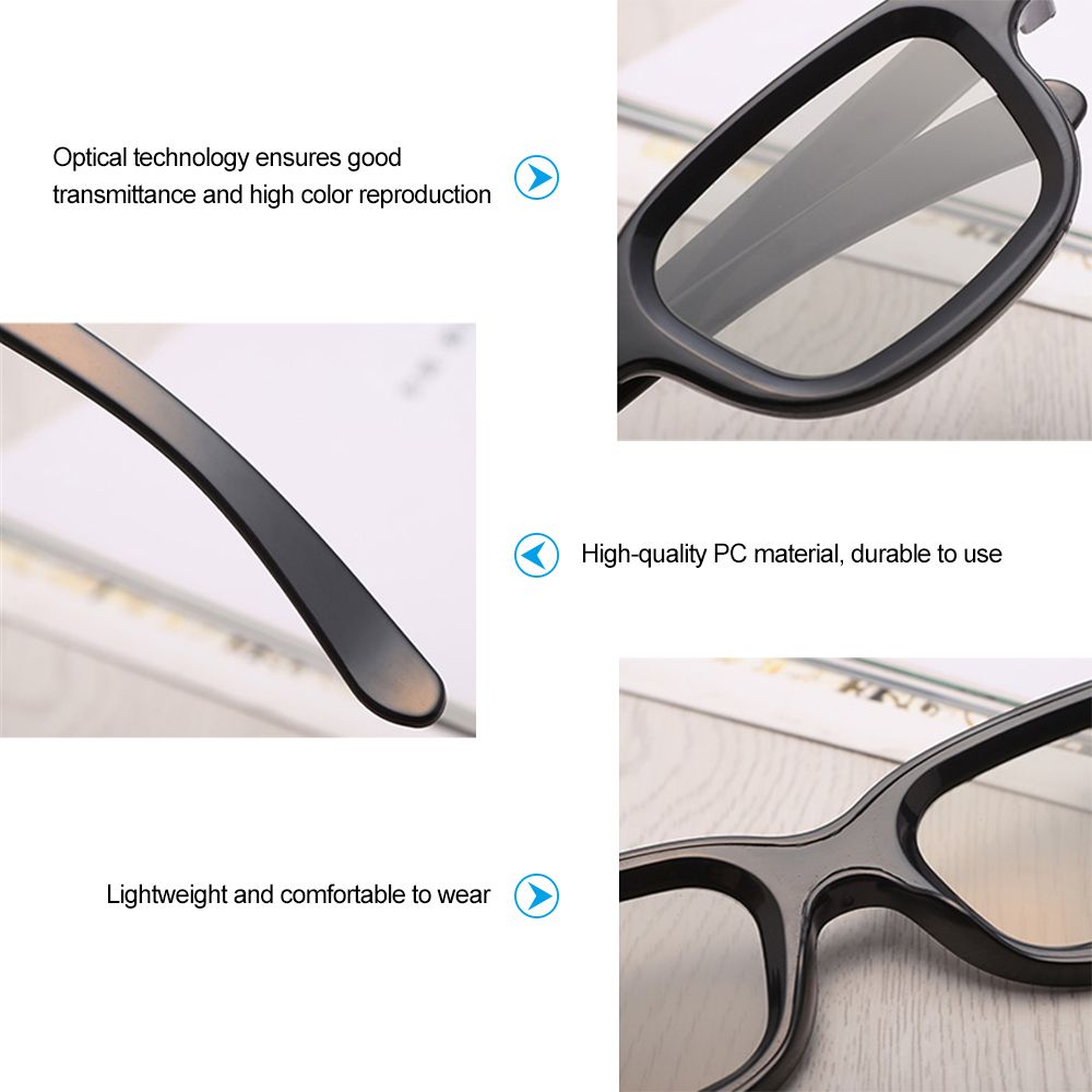 VQ163R Polarized Passive 3D Glasses For 3D TV Real
