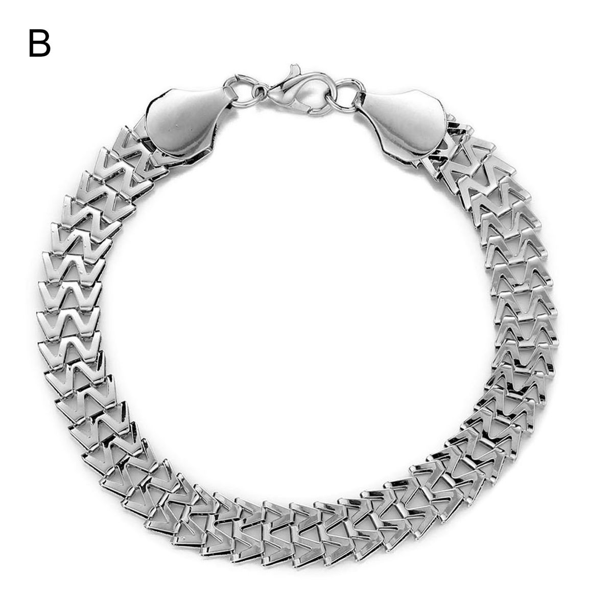 Bangle Snake Scale Shape Anti-rust Men Bangle B