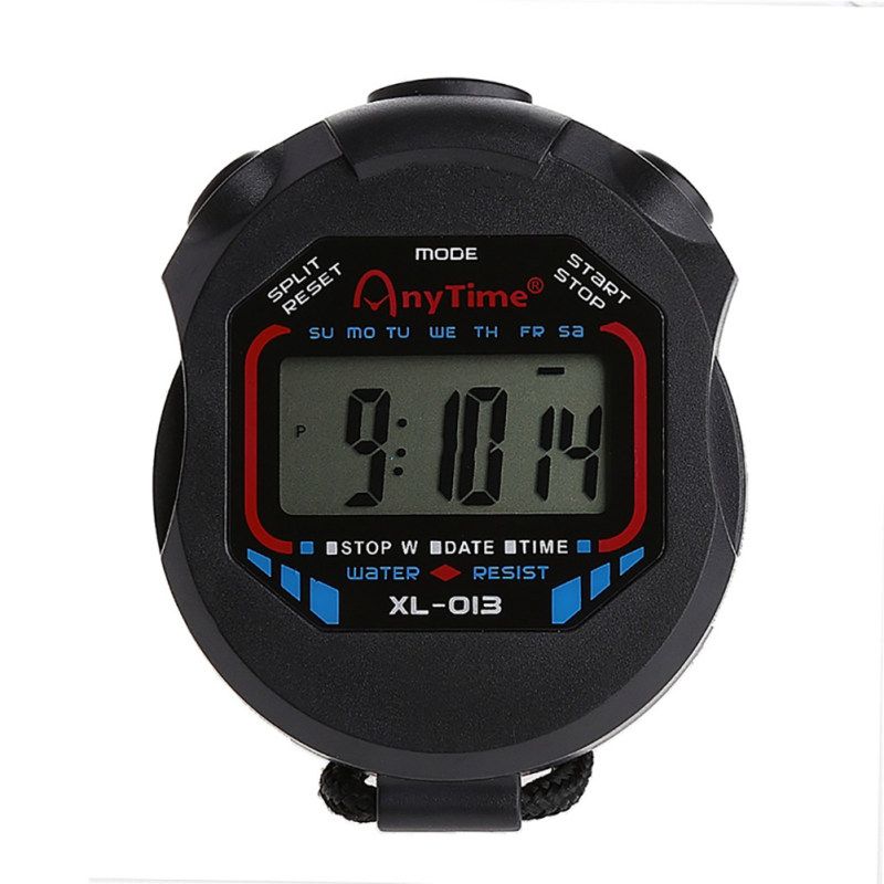 Digital Handheld LCD Chronograph Sports Stopwatch Timer-