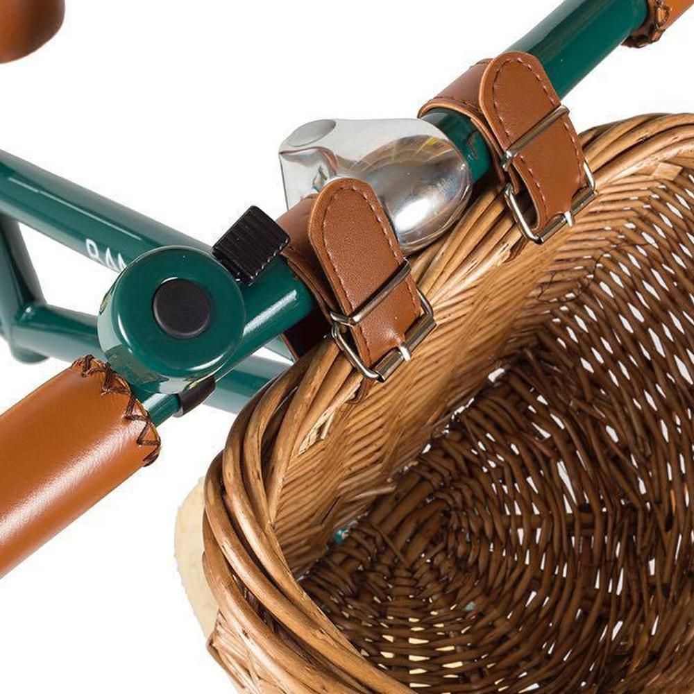 Kids Front Handlebar Bicycle Rattan Basket Handwov