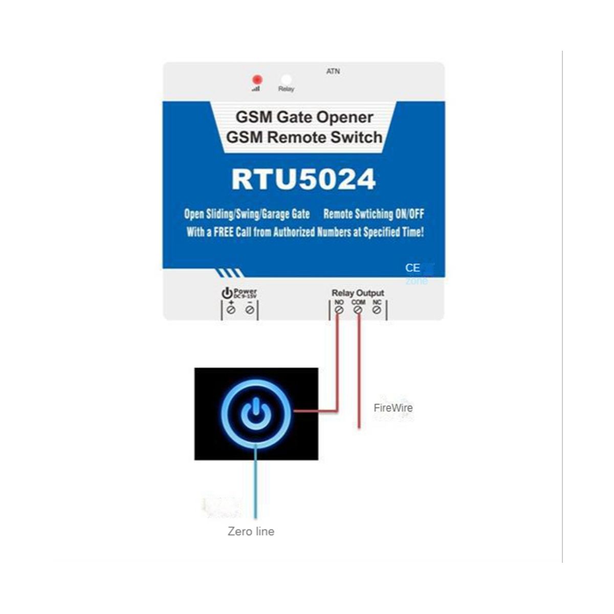 RTU5024 2G GSM Gate Opener Relay Switch Remote Control Door