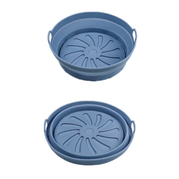 Baking Mat 2pcs Air Fryer Mat Baking Tray, Specification: Round Inner D