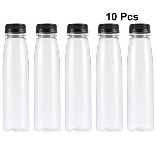 10pcs 330ml Empty Beverage Bottles Clear Juice Jars With