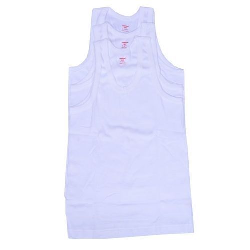 3-in-1 Kids Singlet For Boys - White