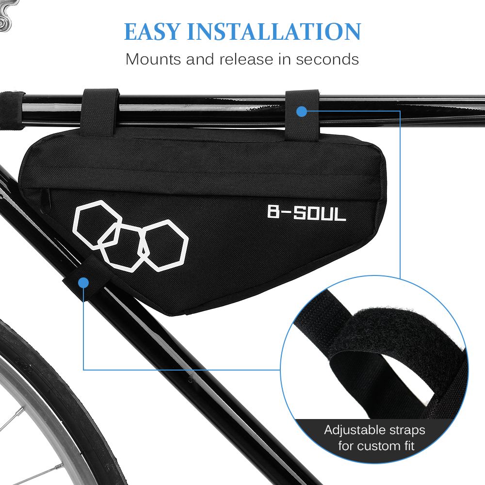 Bike Triangle Bag Bicycle Front Frame Tube Bag Frame Bag