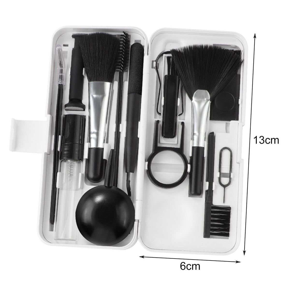 Headphone Pen Set Techclean 18-in-1 Electronics Kit for Screens Black