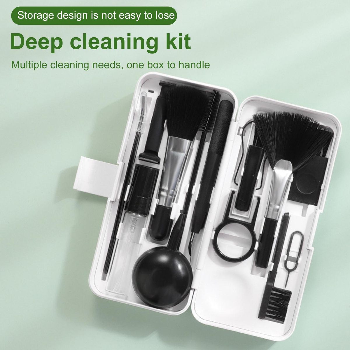 Headphone Pen Set Techclean 18-in-1 Electronics Kit for Screens Black