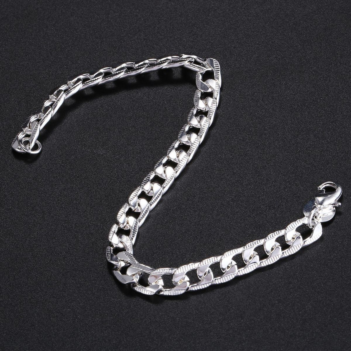 Men Cool Curb Link Chain Jewellery Thick Titanium steel Brac