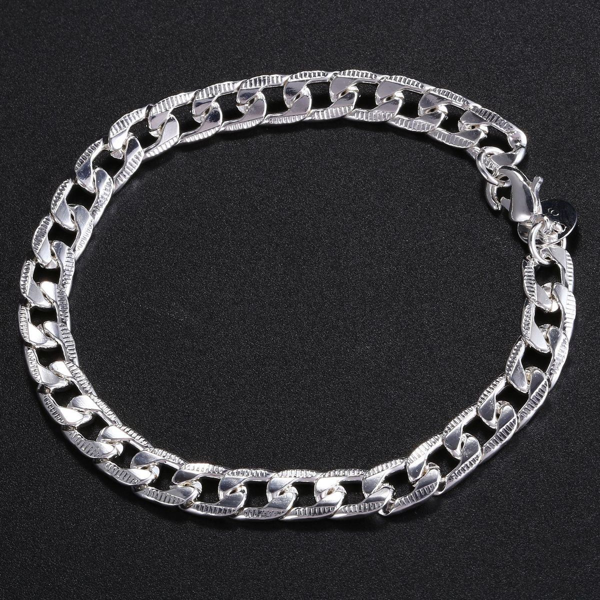 Men Cool Curb Link Chain Jewellery Thick Titanium steel Brac