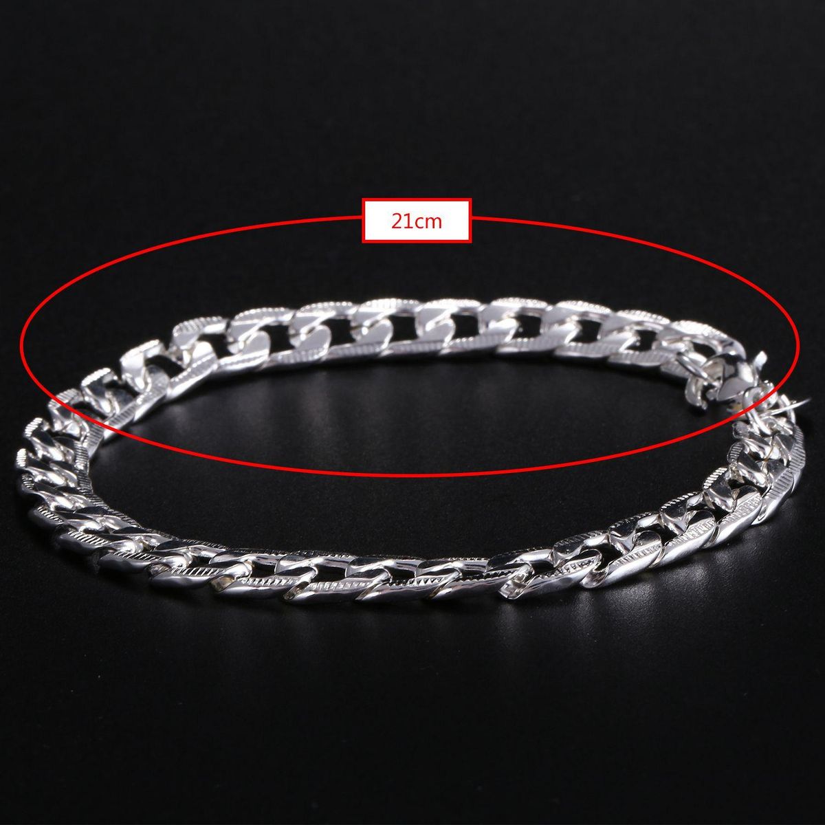 Men Cool Curb Link Chain Jewellery Thick Titanium steel Brac