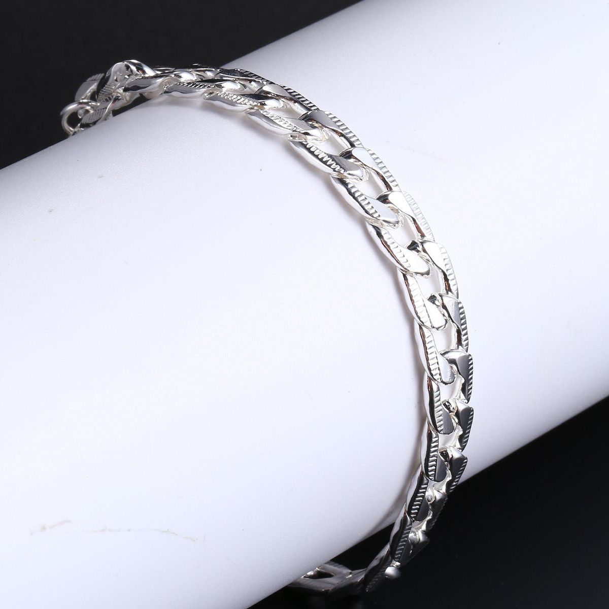 Men Cool Curb Link Chain Jewellery Thick Titanium steel Brac