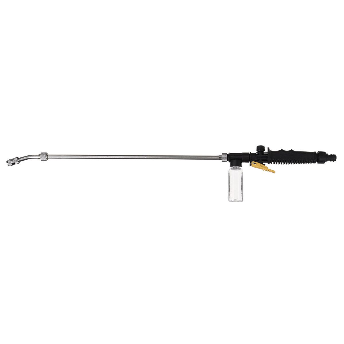 34/52.5/62.5/77CM 2-in-1 High Washer With Foam Bottle Adjustable Detachable For Wood Brick Concrete Plastic Glass Clean Black 62.5CM
