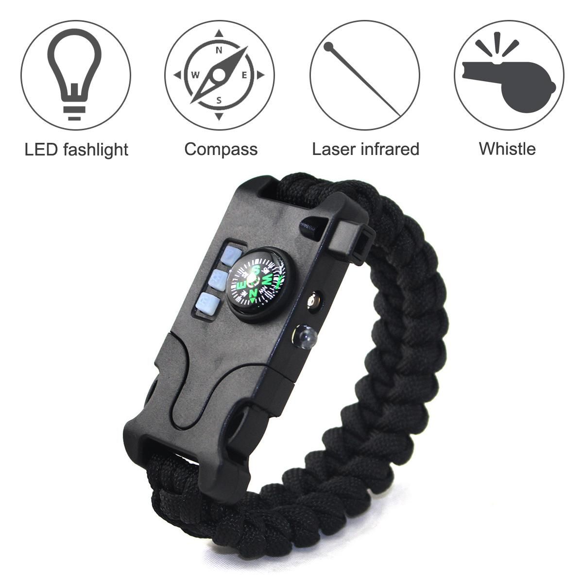 7in1 Multifunctional chargeable Weaving Bracelet black
