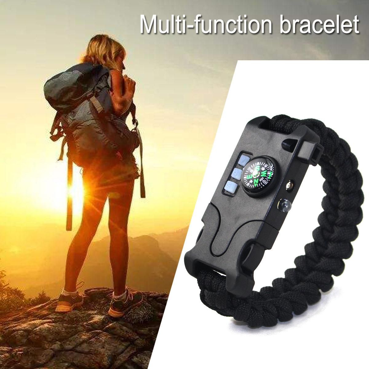 7in1 Multifunctional chargeable Weaving Bracelet black