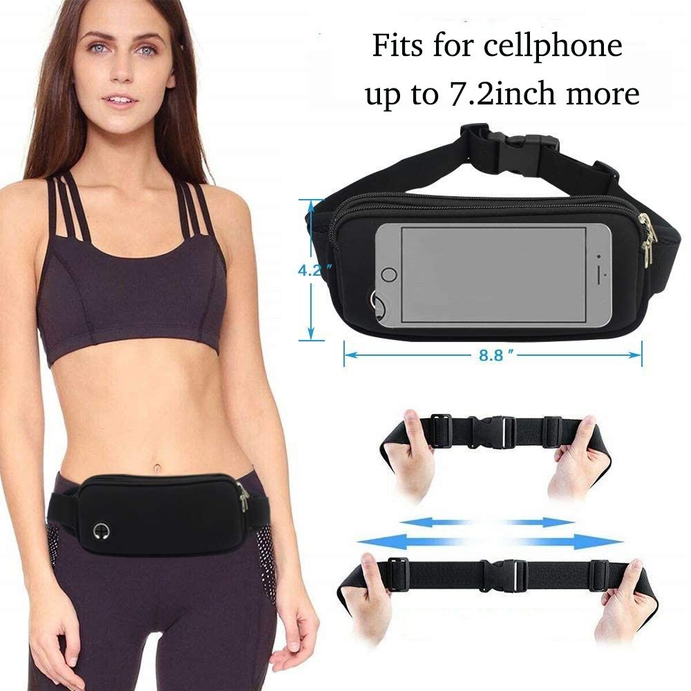 Sport Waist Bag Pouch Cross Body Shoulder Chest Belly Bag Cellphone Key Holder Running Jogging Motorcycle Waterproof
