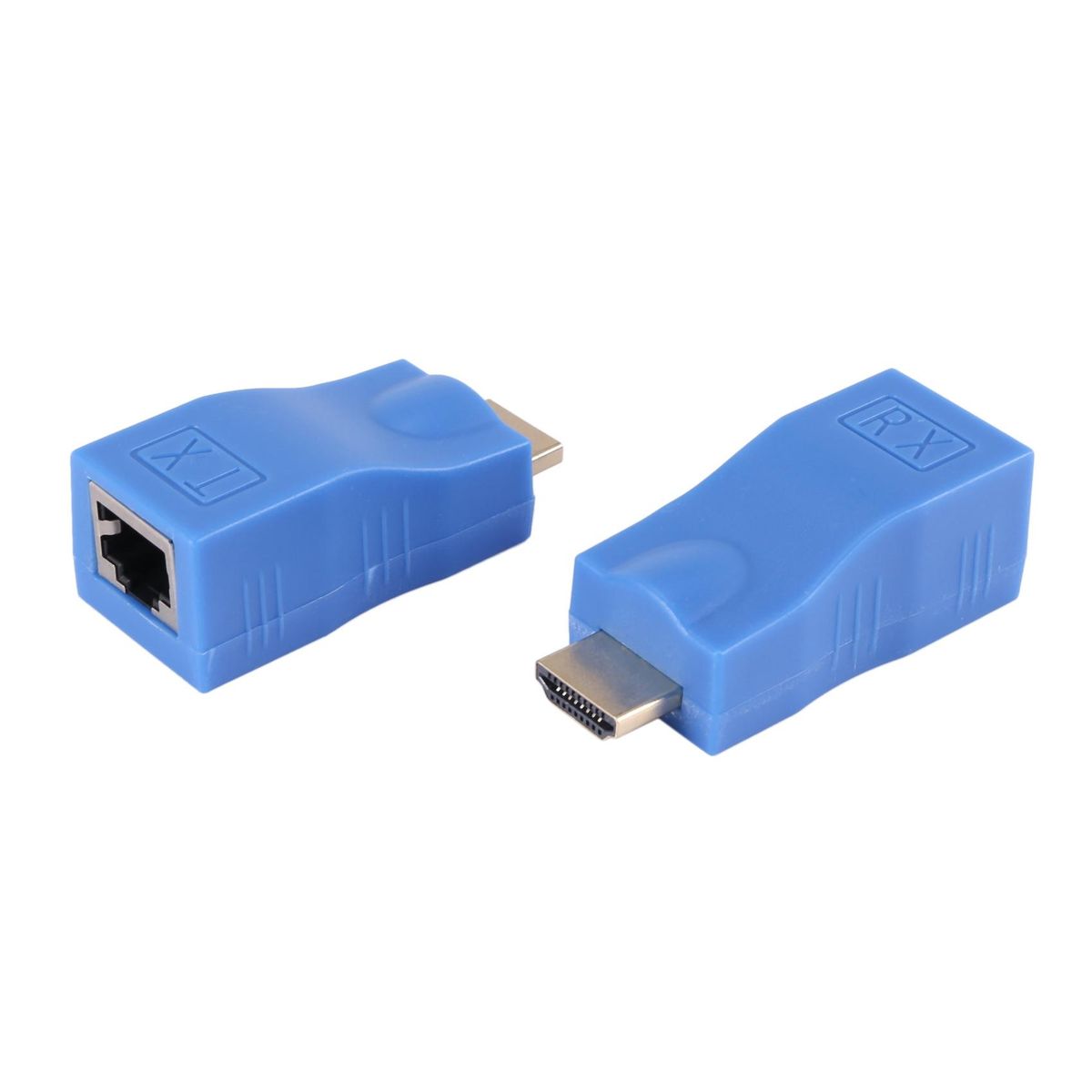 Hdmi Extender to Rj45 Lan Network Extension Transmitter Receiver Tx Rx Cat5E Cat6 Ethernet Cable V1.4 30M 4K Hd Tv 1080P