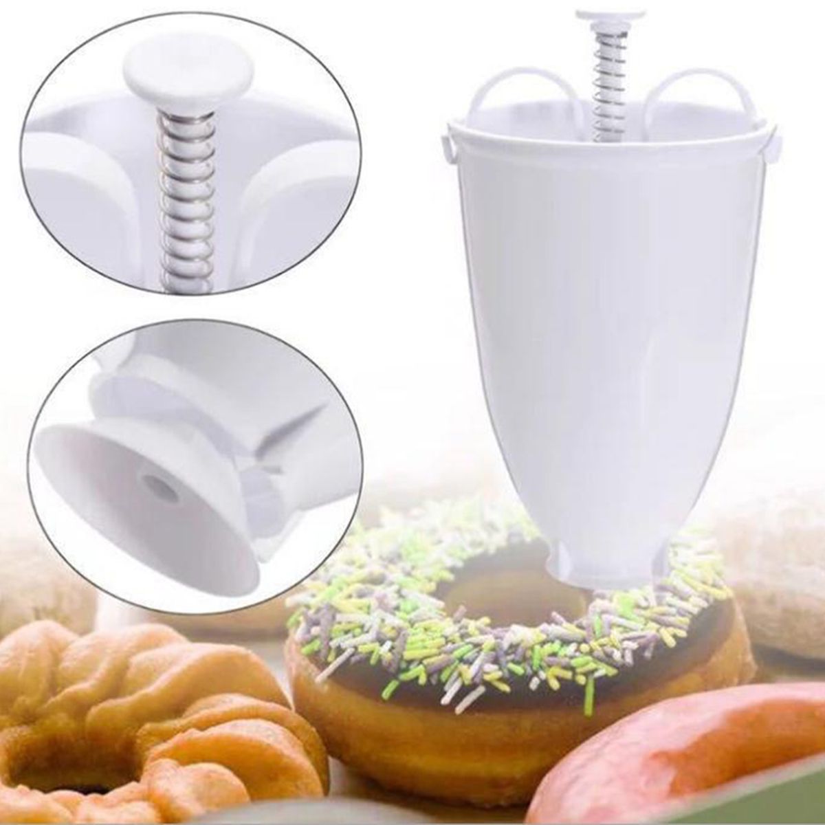 DIY Doughnut Donut Dough Maker Machine Manual Dispenser