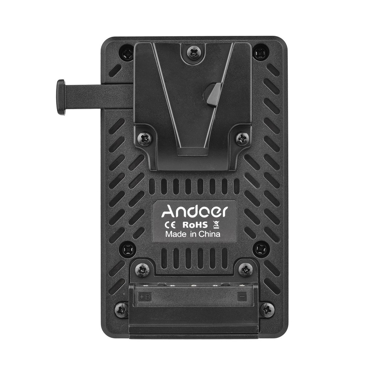 Andoer V-Lock V Mount Battery Plate to NP-F Dummy Battery Adapter Built-in Battery Decode Chip Replacement for Sony PXW-Z150/ HXR-MC2500/ MC1500C/ NX3/ NX5R/ NX5C/ NX100/ NX200/ HDR-AX2000E/ FDR-AX1E/ NEX-EA50/ NEX-FS700 Camc
