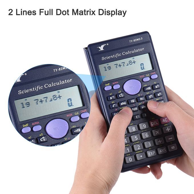 Scientific Calculator Counter 240 Functions+4Pcs Ruler Set