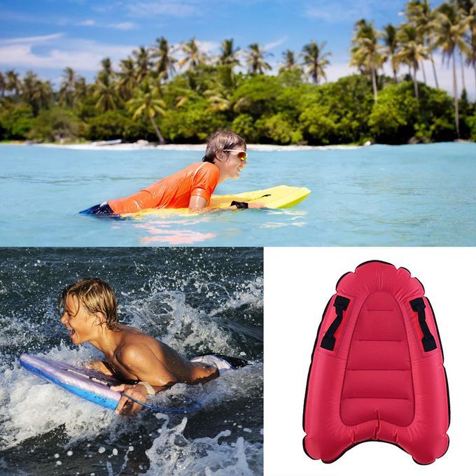 Portable 60x80cm Surfboard Inflatable  Water Slide And Slip Boards Red