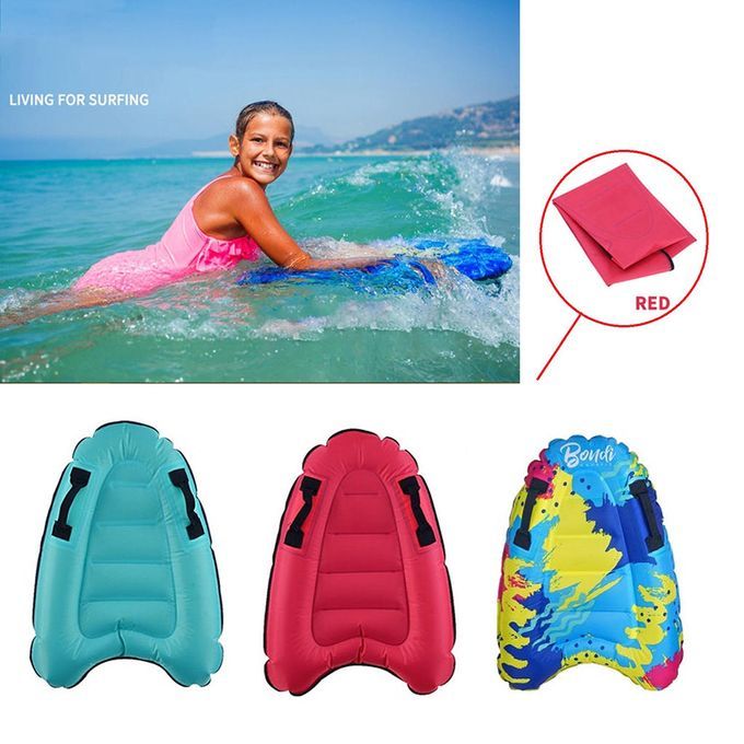 Portable 60x80cm Surfboard Inflatable  Water Slide And Slip Boards Red