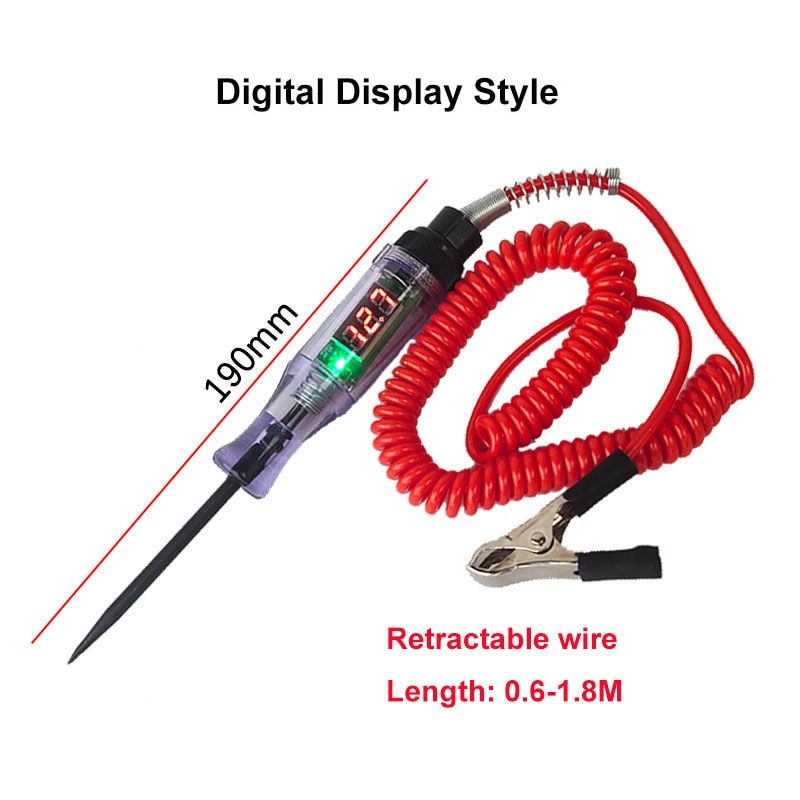 6V 12V 24V DC Car Truck Voltage Circuit Tester Digital