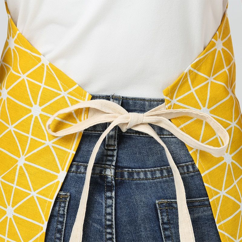 Adjustable Cotton Linen High-grade Kitchen Apron