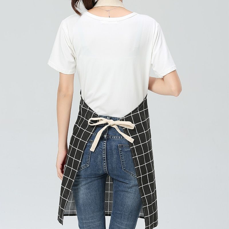 Adjustable Cotton Linen High-grade Kitchen Apron