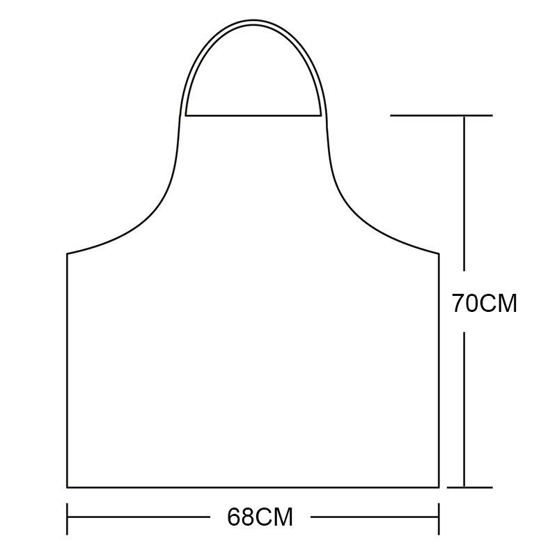 Adjustable Cotton Linen High-grade Kitchen Apron