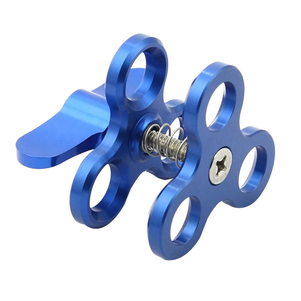 Ball Clamp 3 Holes Diving Lights Arm Ball Butterfly Clip