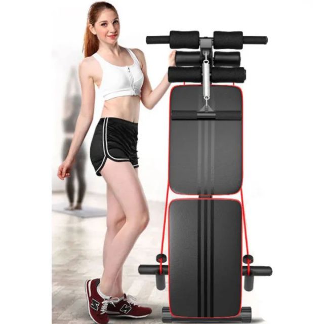 Adjustable Sit Up Bench,  Foldable Utility Weight Bench 6 In 1 Multi - Position Workout Bench