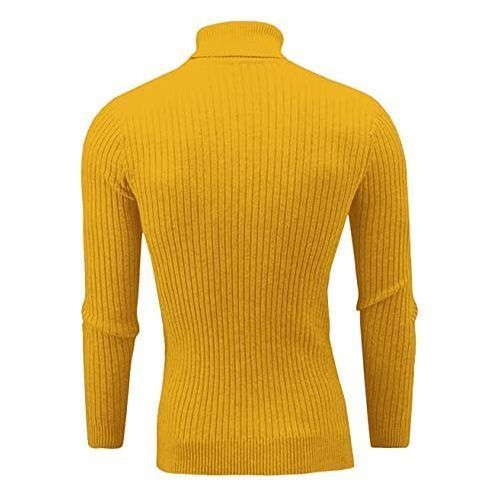 Men's Turtle Neck Top/ Cooperate Yellow