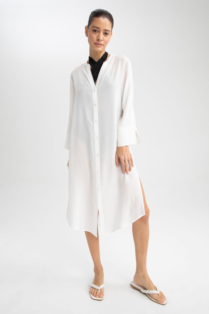 Woman Special Collection Regular Fit Beachwear - White