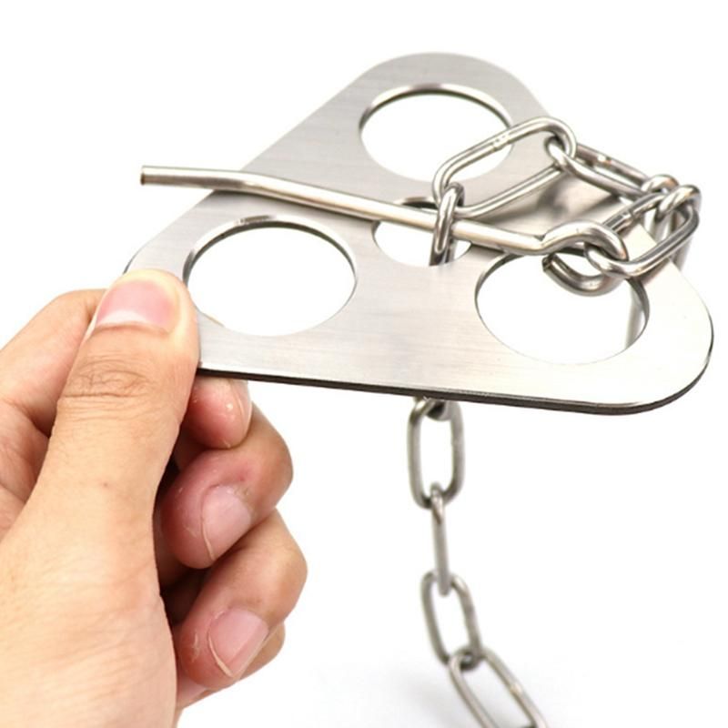 Outdoor Stainless Steel Triple-cornered Bonfire Rack