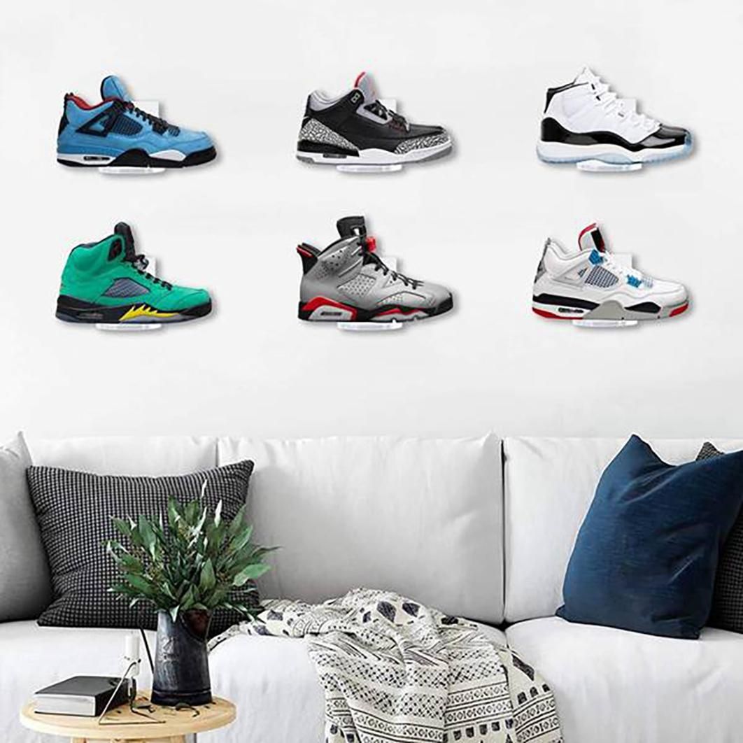10Pcs Floating Shoe Display,Sneaker Shelves Wall Mount