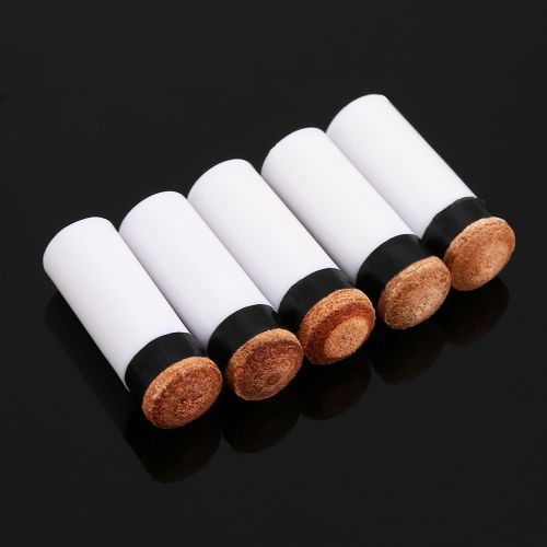 5PCS Screw-on Tips With Pool Cue Stick Ferrules Billiard