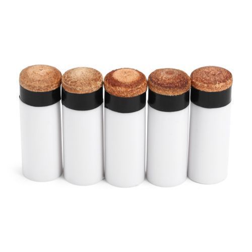 5PCS Screw-on Tips With Pool Cue Stick Ferrules Billiard