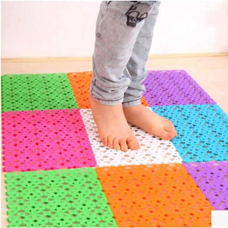 Basupply 1pc 20*30cm Diy Stitching Bathroom Mat Ba