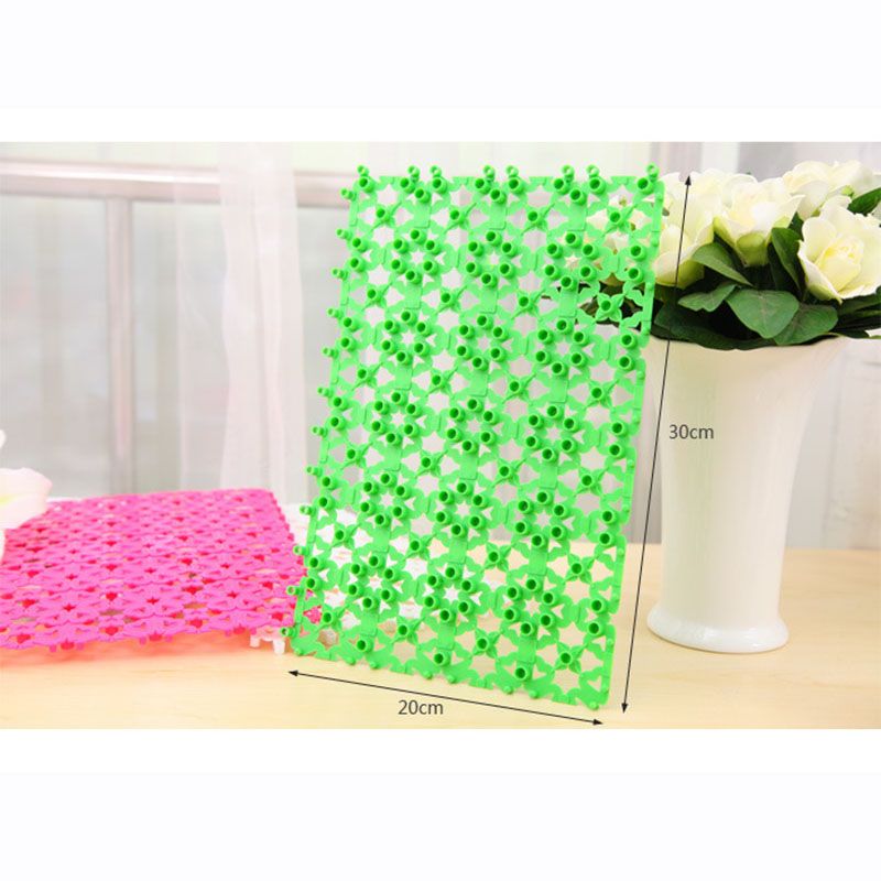 Basupply 1pc 20*30cm Diy Stitching Bathroom Mat Ba