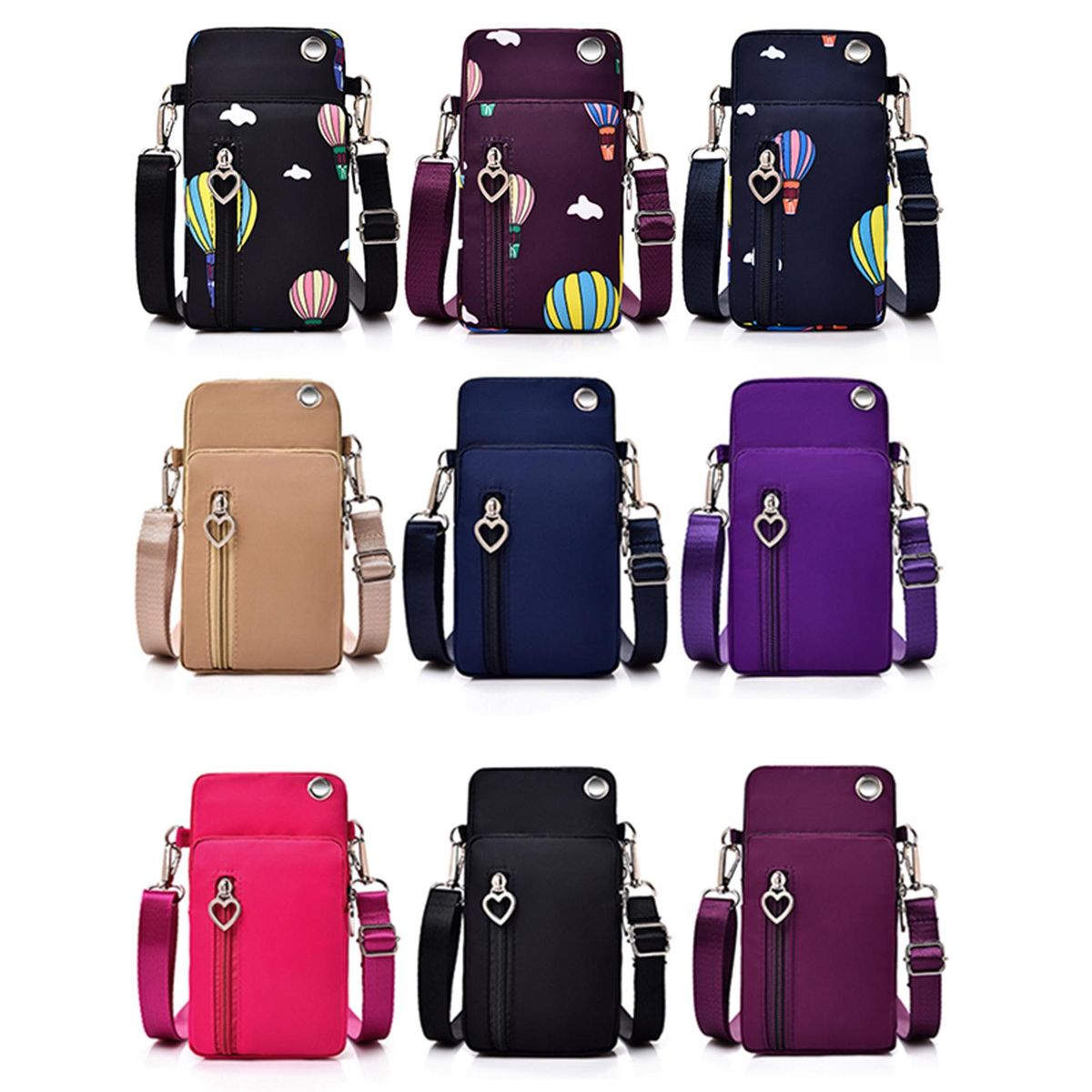 Unisex Women Men Crossbody Bag Waterproof Pocket Mobile Cell Phone Cash Mini Small Pouch Casual Shoulder Bag