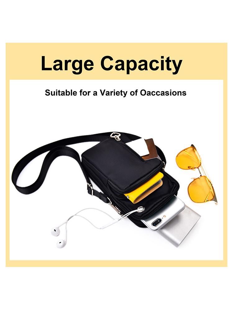 Unisex Women Men Crossbody Bag Waterproof Pocket Mobile Cell Phone Cash Mini Small Pouch Casual Shoulder Bag