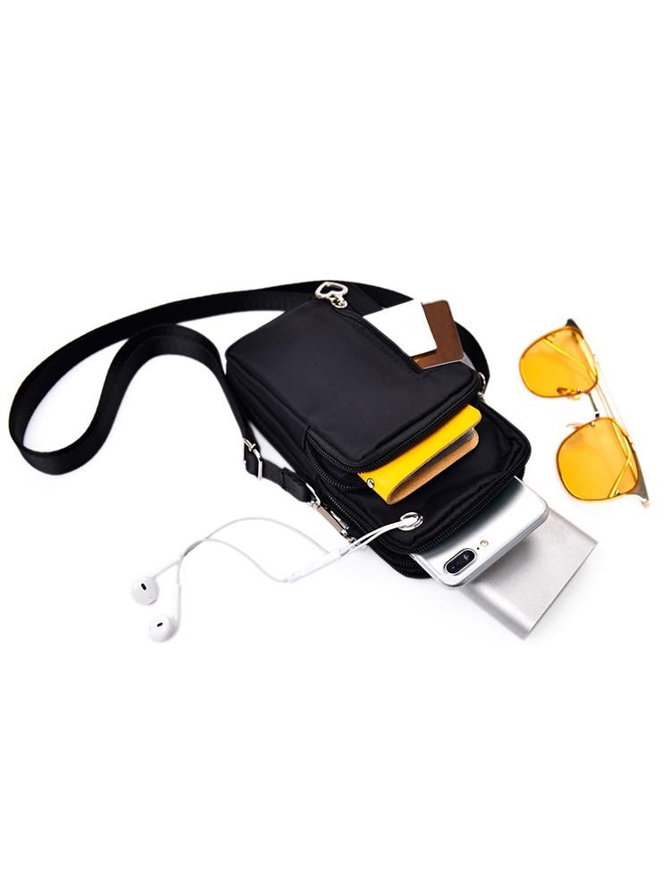 Unisex Women Men Crossbody Bag Waterproof Pocket Mobile Cell Phone Cash Mini Small Pouch Casual Shoulder Bag